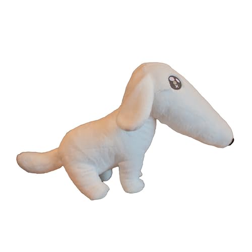 Windhund Hund Puppe Beliebte Langnasen Hund Plüschtier Weiches Stofftier Ornament Premium Hund Plüsch Weiß L