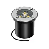 AHOTSUK 3W LED-Bodenleuchten Netzbetriebene Gartenbrunnenleuchten im Freien12 V 24 V IP67 Wasserdichte Niederspannungs-Landschaftsbeleuchtung Bodeneinbauleuchten für Auffahrt