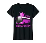 Damen Beste Busfahrerin Linienbus Tourbus Reisebus Frau T-Shirt
