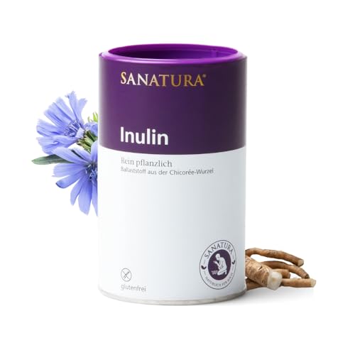 Sanatura Inulin – 250 g Inulin Pulver – vegan und glutenfrei – Aktiv Ballaststoff aus der Chicorée-Wurzel