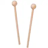 2 Stück Holzschlägel 20.5cm Xylophon Schlägel Holz Percussion Sticks, Glockenspielschlägel mit Holzgriff Rhythmus Sticks Trommelstöcke für Xylophon Glockenspiel Holzblock Glockenspiel