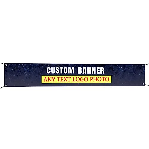 Banner Selbst Gestalten für Den Innen- Und Außenbereich, Banner Personalisiert mit Logo, Text, Foto, Geburtstagsbanner/Schulanfang/Abschlussfeier/Einschulung