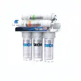 Wasserfiltersystem, 5-lagiger Trinkwasserreiniger, Ultrafiltrations-Wasseraufbereitungssystem for die Haushaltsküche unter der Spüle, Wasser mit großem Durchfluss und Wasserhahn