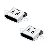 Mcbazel Lot 2 Switch Ladebuchse Stecker, Typ-C Ladeport Stecker Ersatz für NS Switch Konsole nur