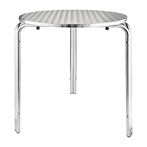 Bolero cg836 Bistro Tisch, rund, Silber, 720(H) x 700(Ø)mm