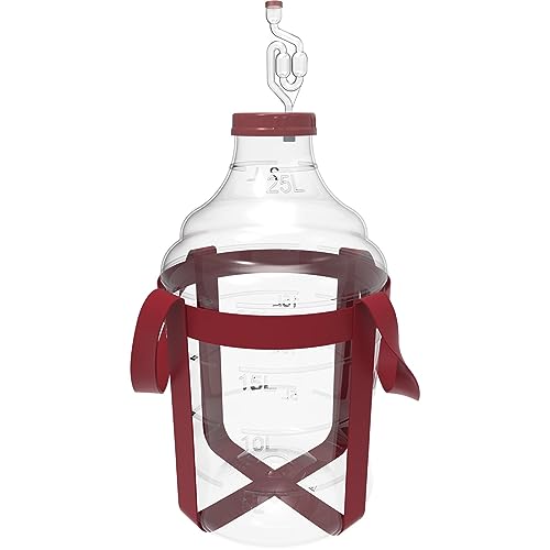 lilawelt24 15 L Gärballon Weinballon Gärbehälter Flasche Weithalsballon Gummistopfen Gärspund Gärung