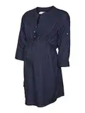 MAMALICIOUS Damen Mlmercy 3/4 Woven Tunic Noos Eco A. Tunika Shirt, Navy Blazer, L EU