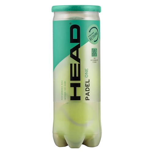 HEAD Unisex-Adult 3B ONE-6DZ Padel Ball, gelb, One Size