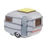 CREATIV DISCOUNT Miniatur-Wohnwagen, Größe 6 x 3,7 x 4,8 cm