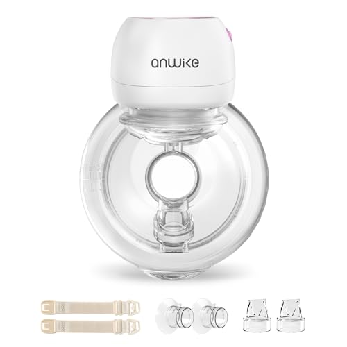 Milchpumpe Elektrisch Ultra-Leicht 193 g - Schmerzfreie Handsfree Milchpumpe, 3 Modi 9 Stufen mit LED-Anzeige, Geringer Geräuschpegel, Freihändig Elektrische Milchpumpe mit 21/24mm Flanschen, Rosa