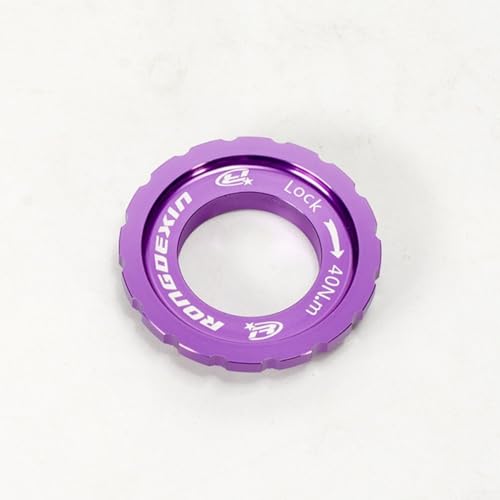 Centerlock-Naben-Scheibenbremsadapter aus Aluminiumlegierung, geeignet für Center Lock Naben (lila)