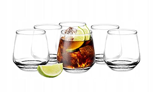 Altom Design Wassergläser Saftgläser Trinkgläser | Set von 6 | 370 ML | Spülmaschinenfest und Mikrowellengeeignet