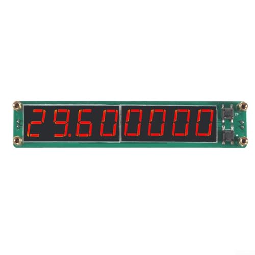 SMZhomeone Frequenzmesser PLJ- 8LED-R Digitales HF Frequenzmessgerät 0,1-2400 MHz Tester Cymometer LED Anzeige Frequenzzähler Cymometer Tester Module (red)