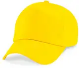 ShirtInStyle Basecap Cap 5 Panel Cap Verschluss Klettverschluss Größe Unisex, Farbe hellgelb