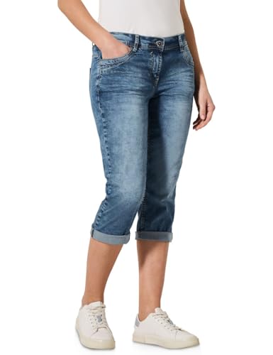 Cecil Damen B378652 Jeans, Light Blue Washed, 34