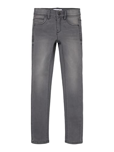 NAME IT Mädchen Nkfpolly Dnmtax Noos Pant Hose, Light Grey Denim, 134 EU