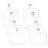 IOSPKKIO® 8er Set Transparent Handy Lanyard Pads mit Metallring, Handyanhänger, Multifunktional und Wasserdicht für die meisten Smartphones, Multifunktional Handy Lanyard Patch