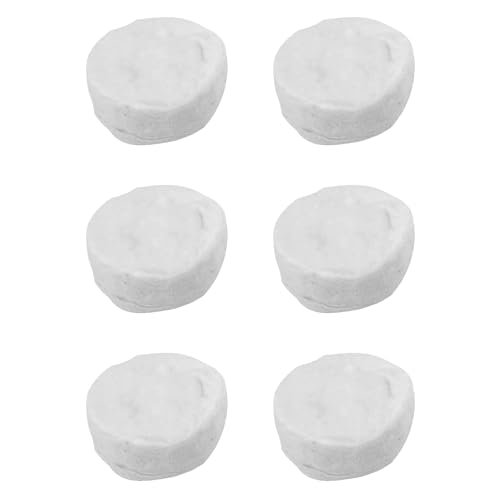 GNAUMORE Keramikwolle für Bioethanol,Ethanol Watte,Keramische Wolle,Kamin Keramikschwamm,Bio Keramik Wolle,2,5cmDick,Weiß,6 Stück