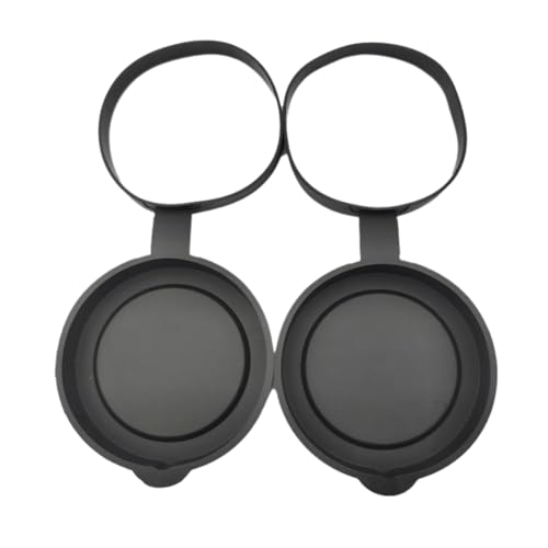 Wisyurt 2 Stück Fernglas-Objektivschutzkappe Aus Gummi, Bester Schutz für Ferngläser, 52-55 mm