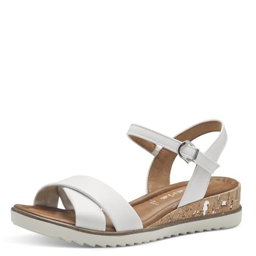 Tamaris Damen 1-28106-42 Sling Sandale, Weiß, 37 EU