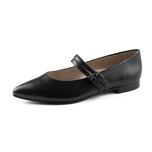 Paul Green Damen, Frauen Klassische Ballerinas,Ballet-Flats,Ausgehschuhe,Abendschuhe,Slip-ons,klassisch elegant,Pumps,Schwarz (JA),38.5 EU / 5.5 UK