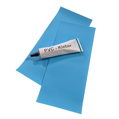Jeha Poolflicken 2 St. 15 x 30 cm + 38 Gramm Folienkleber, Folienflicken, Schwimmbadflicken inkl. Kleber Pool Reparaturset