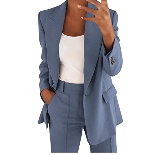 SKTIISN Trainingsanzug Damen Baumwolle Damen Hosen Sommer Knopf Leinen Damen Set Zweiteiler Hausanzug Hosenanzug Damen Sommer Pajamas Schlafshirt Damen Blazer Elegant Festival Must Have Sexy