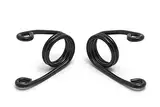 2" Sitzfeder Hairspring schwarz rechts + links