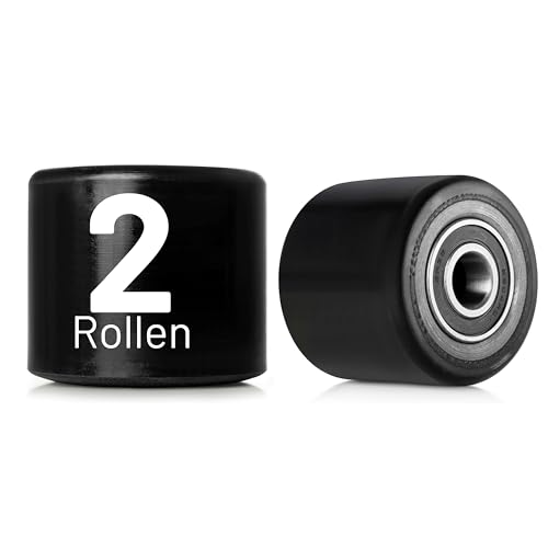 2er Lastrolle PU Laufrolle 80x70mm Rolle Hubwagen Gabelhubwagenrolle Hubwagenrolle Polyurethan schwarz