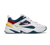 Nike Damen M2k Tekno Leichtathletikschuhe, Mehrfarbig (Blue Force/Summit White/Chrome Yellow 402), 37.5 EU