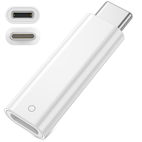 Ladeadapter für Apple Pencil 1st Gen,Bluetooth USB-C auf Apple Pencil Adapter für Apple Pencil 1st Gen iPad 10th,Adapter USB-C Stecker auf Lightning Buchse Adapter für Apple Pencil 1 und iPad 10th Gen