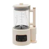 Sojamilch Maschine 1500ml mit Timer, Schalldämmhaube, 12-Seiten-Stahl-Klinge, Pflanzenmilchbereiter,Entsafter Saftmaschine Nussmilchbereiter, Mandelmilch, Hafermilch, Nussmilch, Soja-, Pflanzenmilch