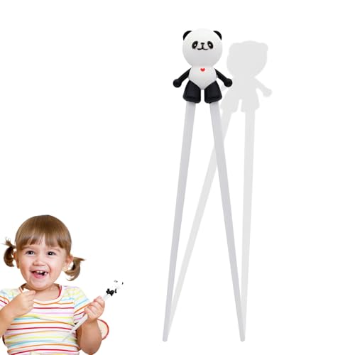 Essstäbchen Kinder,ESS Stäbchen für Kinder,Essstäbchen Panda für Kinder,Sushi Stäbchen,Wiederverwendbare Rutschfeste Essstäbchen, Trainingsstäbchen,Niedliche Panda-Form,Geeignet für Kinder