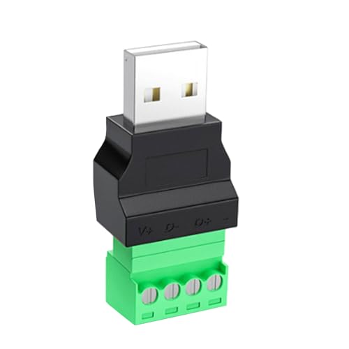 Fazvncv USB 2.0 Stecker und Buchse, USB-Drehung, 4-polig, für Elektronik-Laden und Datenübertragung