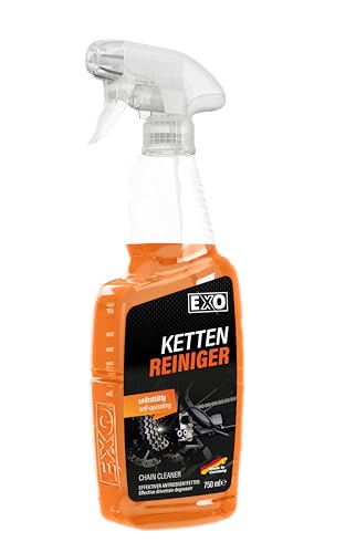 EXO Kettenreiniger für Fahrräder | Antriebsentfetter | Reinigung von Ketten, Umwerfern und Zahnkränzen | schnelltrocknend & rückstandsfrei (750 ml)