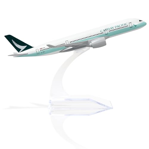 Qiyumoke A350 Cathay Pacific 1/400 Das -Cast -Metallflugzeug Flugzeugmodell mit Stand (5,7 Zoll) -A350 China Airlines Legierung Modellflugzeug für Luftfahrtbegeisterte Geschenk, Desktop -Displaydekora