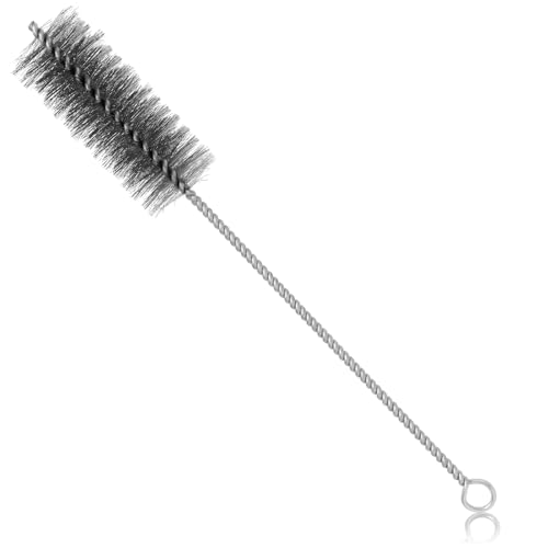 Annlpoy Ofenrohrbürste Ø 40 mm für schwierige Ecken kaminbürste rohrbürste, Universal Kaminreiniger für schwierige Ecken, Stahldraht Besen, 30 cm Gesamtlänge, für Kaminofen, Pelletofen und Holzofen