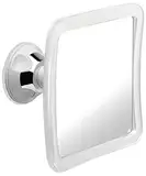 Mirrorvana Duschspiegel Antibeschlag Mit Saugnapf, Rasierspiegel Dusche, Spiegel Dusch Beschlagfrei für Bad, Unbreakable Fogless Shower Mirror, 16x16 cm