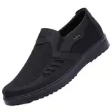 Stoffschuhe Herren Business Shoes | Slip On Schuhe Laufschuhe Sportschuhe Tennisschuhe Walkingschuhe Ohne SchnüRsenkel | Bequem Atmungsaktive Leichtgewichts Fitness Turnschuhe Arbeitsschuhe