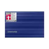 Samsung Portable SSD T7 Shield, 2 TB, USB 3.2 Gen.2, 1.050 MB/s Lesen, 1.000 MB/s Schreiben, Robuste externe Festplatte Outdoor für Mac, PC und Smartphone, Blau, MU-PE2T0R/EU