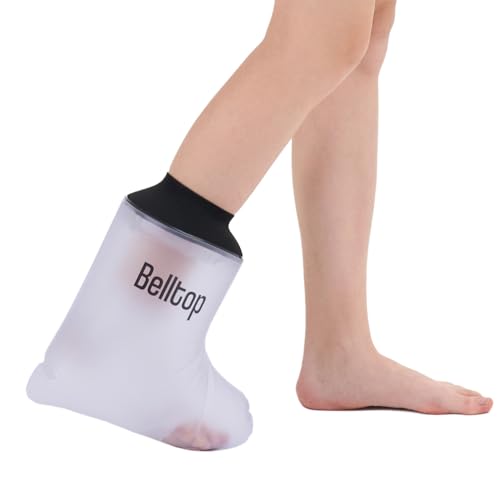 Gipsschutz wasserdicht Bein/Fuß. Bein Duschschutz wiederverwendbar. Wasserschutz für Gipsknöchel (Baden/Dusche). Wasserdichter Gipsverband. Wiederverwendbarer Gips und Verbandschutz- Erwachsene.