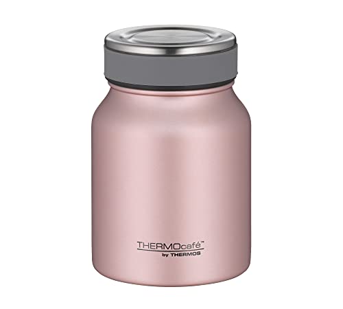 TC DRINKING MUG 0,50l, rose gold, Thermobecher aus Edelstahl, 8h heiß / 16h kalt, absolut dicht für Uni, Büro, by THERMOS, Kaffeebecher, zerlegbarer Verschluss, für Spülmaschine, Thermosbecher