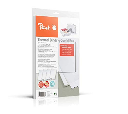 Peach PBT100-14 Combi Box für 20 Thermobindemappen, 15-60 Blatt, A4, weiß