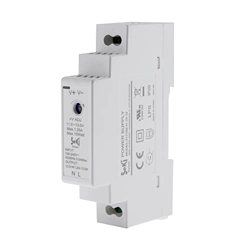 SeKi Hutschienen-Netzteil H-15-12 - 12V - 1,25A - 15W DIN Rail - DIN Schienen Netzteil