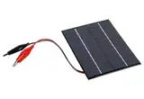 2W 12V Solarpanel DIY Batterie Solar Ladegerät Board + Tiger Clip- Perfekt für Outdoor Aufladen von Batterien und elektronischen Produkten mit niedrigem Stromverbrauch