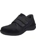 Josef Seibel Herren Kletthalbschuhe New Anvers 85,Weite K (Extra weit),Wechselfußbett,Sneaker,Freizeitschuhe,schwarz,40 EU