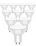 LEDYA Gu10 LED Warmweiss, 5W Leuchtmittel Gu10 Ersatz für 40W Halogenlampe, Nicht Dimmbar Spotlight Birne, CRI>80, 120° Strahlwinkel, 400LM Energiesparlampe mit 25000 Stunden Lebensdauer,10Stück,19034