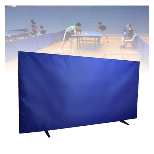 XTGDIEM Tischtennis-Schallwände, Faltbarer Tischtenniszaun Mit Schwenkhalterung, Strapazierfähiger, Tragbarer Temporärer Trennschirm for Vereinswettbewerbe for Schule, Stadion(Blue,140x75cm-1pcs)