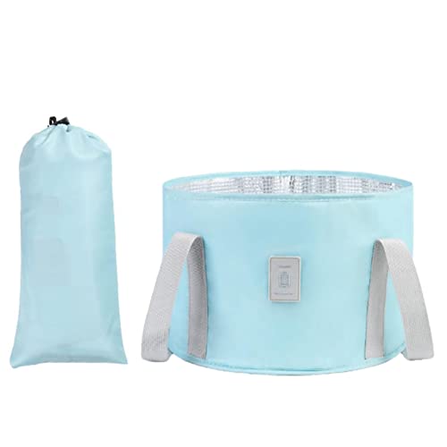 C-ollapsible Fußbadewanne, 18 l, faltbarer Eimer zum Einweichen der Füße, Fußbadbeutel, tragbarer Fußwaschbeutel, Fußbad, Massage, Fass Fußspa, Zuhause, Pediküre, Becken für Outdoor, Camping, Waschen,
