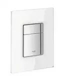 Grohe Skate Cosmopolitan Sanitärsysteme - Abdeckplatte (mit Glasoberfläche) moon white, 38845LS0 Klassische Größe
